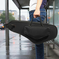Waterproof Alto Sax Backpack Case Shockproof Alto Saxophone Gig Bag Water-Resistant Padded Saxophone Carrying Bag Lightweight for Musicians, Students, Travel, Gigs, School, Rehearsal