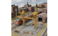 HO Scale Fuel Structure Industrial Oil Structure Miniature Railway Model with Ladder for Hobbyists