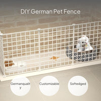 Pet Playpen Indoor Fence with Adjustable DIY Panels