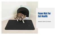 Double-layer Foam Cat Litter Mat, Thick, Washable, Anti-Tracking, Water-Resistant