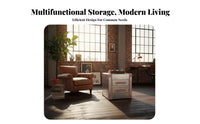 Retro Airplanedesign Aestheticdesign Sideboard Riveted Features Living Room Credenza Multi-Functional Sturdy Construction