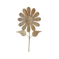 Rattan Sun-Shaped Flower Wall Hanging Handmade Rattan Wall Botanical Display Hanging Organic for Nursery
