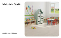children's Book and Toy Organizer front-facing Display for young children, Educators