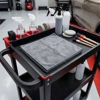 Double Sided Microfibre Towel and Car Drying Cloth, Thickened Coral Fleece and Deerskin Plush, Scratch-Resistant for Washing, Drying and Waxing