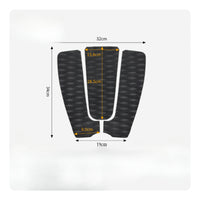 3 Pieces Surfboard Traction Pad Cushioned Surfboard Anti-Slip Mat Deck Grip Mat Cushioning Flexible for Surfers, Paddleboard