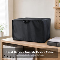 Silver-Coated Printer Dust Cover Oxford Cloth Copier Dust Cover Fitted Printer Protector Case Open Bottom