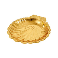 Scalloped Shell Tray Fluted Jewelry Tray Shallow Metal for Coffee Table