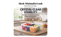 preserveKeeping Box closureed Rectangular preserveKeeping Box Transparent food container for Restaurant Office Workers, Refrigerator, Pantry
