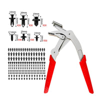 Panel Fastener Tool Pliers with Fasteners One-Handed Interior Trim Remover Pliers Vehicle Trim Removal Tool for Mechanics, Automotive Repair