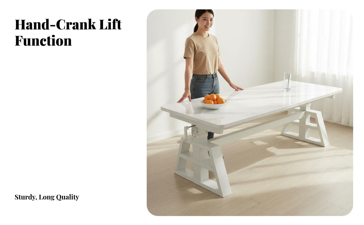 Lift Surface Table Table Multi-Functional Convertible Coffee Firm Table Structure Rising Tabletop Desk for Apartment Dwellers, Homeowners, Small Areas