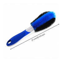 Dense Bristles Wheel Cleaning Brush Sturdy Rim Cleaning Brush Flexible Car Care Easy to Clean