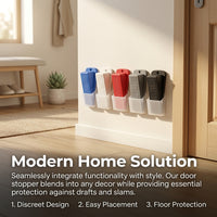 Heavy Duty Anti- Wedge Stopper, Door with Holder for Home, for Exterior and Doorway, Modern for Homeowners