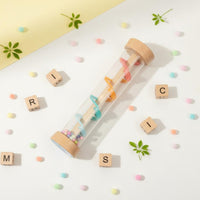 Wooden Waterfall Rhythm Tube Early Educational Wooden Rainstick Smooth Edges Rainmaker Toy for Young Children, Infants