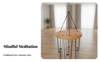 Hand-Held Design 9-Tone Hanging Chime Set Ethereal Sound 9-Tone Meditation Chime Soothing Tones Bar Chimes Portable for Mind-Body Practice Practitioners, Wellness Seekers, Adults, Home Relaxation, Outdoor