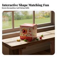 Hand-Eye Coordination Feel and Guess Box Early Learning Feel and Find Shape Brainteaser Educational Wooden Mystery Box Toy Develops Fine Movement Skills for Toddlers, Preschoolers, Babies, Preschool, Daycare