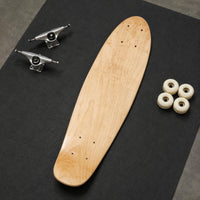 Natural Wood Finish aquaticShaped Skateboard Deck Pre-Drilled Holes 22-Inch Skateboard Deck