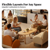 Bi-Color Banquette Sofa Easy to Clean Reconfigurable Block Sofa Sturdy Frame Commercial Furniture for Business Owners, Retail Store, Lobby, Breakroom