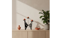 Tri-Armed Candlestick Retro 3 Arm Candle Holder Elegant for Entryway