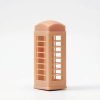 Translucent Telephone Booth Model Plastic Miniature Phone Booth Compact Decor Glare-Unobstructed for Hobbyists