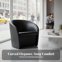 Nordic design Curved Armchair Light Luxury Single Sofa Minimalist Design Lounge Chair Soft Upholstery for Cafe Owners, Interior Designers, Office Workers, Reception Area, Bedroom, literary corner