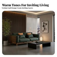 Straight-Line Wooden Sofa sturdy Wood Frame configurable Sofa New Chinese design Living Room Seating for Homeowners, Apartment Dwellers, Lounge Area
