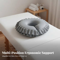 Beauty Bed Face Pillow Ergonomic Face down Massage Pillow Washable Cover Prone Positioning Cushion for Estheticians, Clients, Spas, Home