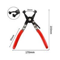 Non-Slip Grip Straight Jaw Hose Clamp Tool Heavy Duty Hose Clamp Plier Anti-Rust for Mechanics