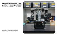 Bipedal Fighting Robot Kit Build Multiple Robots Humanoid Robot Learning Kit STEM Educational for Hobbyists, Robotics Competitions, Classroom Projects