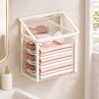 wall-mounted hamper