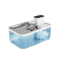 Cat Water Fountain with Stainless Steel Tray Cordless Cat Water Fountain Indoor
