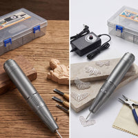 Engraving Pen Hand-Held Engraving Pen Kit Beginner-Friendly Electric Engraver for Wood Carving