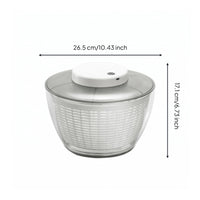Transparent Bowl Electric Salad Dryer Perforated Basket Electric Vegetable Dryer Charging Port Food Prep Tool White Lid
