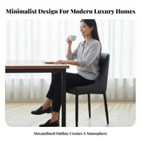 Luxury Design Upholstered Side Chair Minimalist Design Dining Seating Comfortable Padding Household Furniture Ergonomic Backrest for Homeowners, Interior Designers, Restaurant Owners, Kitchen, Hotel, Living Room, Home Office