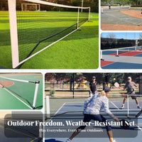Pickleball Replacement Net Standard Size Pickleball Net Easy Installation Athletic Gear for Outdoor, Backyard, Driveway