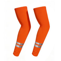 Ice-Silk Arm Sleeves with Reflective Detailing Stretchy Sun Protection Arm Sleeves Breathable for Cyclists, Runners, Athletes, Cycling, Running, Outdoor Sports, Sunny Commutes