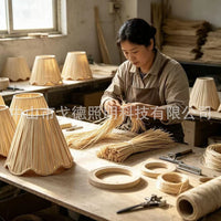 Handwoven Raffia Lampshade for Pendant and Wall Lamps