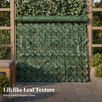 Artificial Foliage Fence Realistic Look Fake Foliage Hedge Greenery Fence Roll Weatherproof Garden Decor Protection for Patio