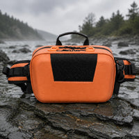 Wearable Hard-Shell Tackle Bag Zippered Waist Tackle Bag Long-Lasting Fishing Fanny Pack Lightweight for Anglers