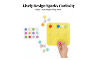 Bottle Cap Matching Game Educational Color Recognition Toy Hand-Eye Coordination Child-Centered Learning Toy for Preschoolers, Classroom, Quiet Time