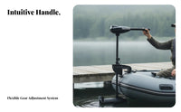 Electric Trolling Engine Quiet Functioning Boat Engine Saltwater & Freshwater Ready Debris-Resistant Propeller for Anglers