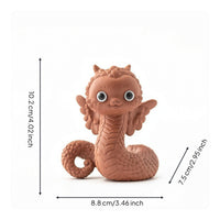 Snake Figurine Cute Ceramic Snake Shiny Sculpture for Shelf