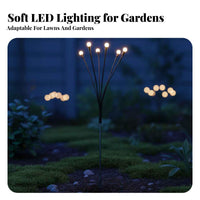 Glowing Garden Stake Light Dances in the Wind with Wind LED Glowing Garden Stake Lights Waterproof Graceful Movement LED Stake Light