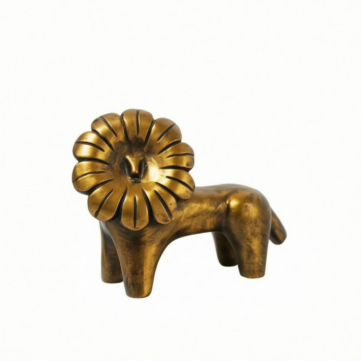 Lion Figurine lion Sculpture Stylized Decor for TV Cabinet, Reception