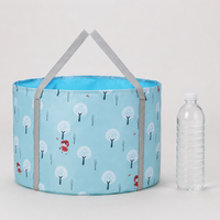 Foldable Bathtub, Portable Folding Bathtub for Adults and Toddlers, 55 cm Diameter, 40 cm Height, Made of Composite Material, Portable for Shower