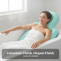 Bathtub Backrest Pillow Non-Slip Full Full-Length Bath Pillow Spa Bath Lounger Soft & Comfortable Bathroom Accessory