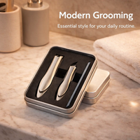 Nail Set for Men with Storage Case, Grooming Kit for Home Use Personal Care, Manicure with Cuticle Scissors