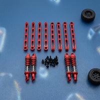 Tie Rods with Shock Absorbers Aluminum Damper Kit Lightweight Chassis Support Parts for RC Hobbyists