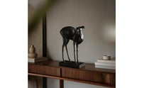 Deer Sculpture with Marble Base Minimalist Deer Statue with Marble Base Contemporary for Homeowners, Office, Bookshelf