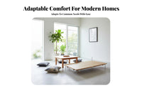 Foldable Design Pull-extendable Sleeper Chair Japanese design Pull-extendable Armchair Bed two-in-singleFunction transformable Seating Space-Saving for Small Apartment Residents, Guests, Students, Bedroom, Study Room, Home Office