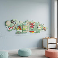 Dinosaur Wall Busy Board Dinosaur Busy Board Finish Wood Wall Activity Center for Kindergarten